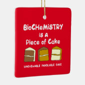 Ornement En Céramique Gâteau de biochimie (Droite)