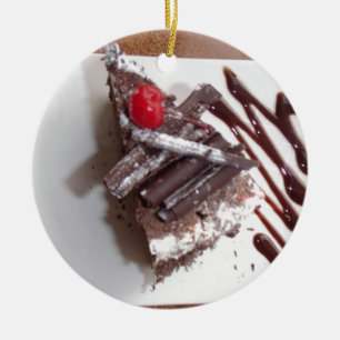 Ornement En Céramique Gâteau de la forêt noire