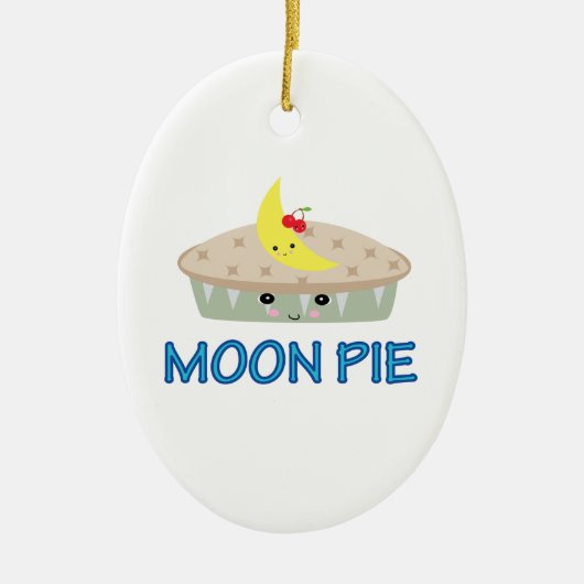 ORNEMENT EN CÉRAMIQUE GATEAU DE LUNE MIGNON (Devant)