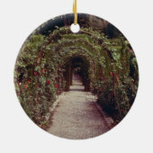 Ornement En Céramique Generalife blanc, flo d'Alhambra, Grenade, Espagne (Dos)