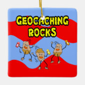 Ornement En Céramique Géocaching Rocks (Devant)