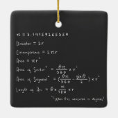 Ornement En Céramique Géométrie d'une géométrie circulaire (Dos)