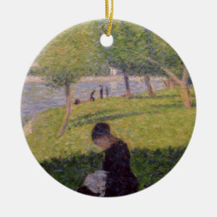 Ornement En Céramique Georges Pierre Seurat l'ouvrière couturière, o