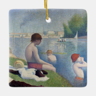 Ornement En Céramique Georges Seurat - Baigneurs à Asnières
