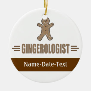 Ornement En Céramique Gingerbread amusant