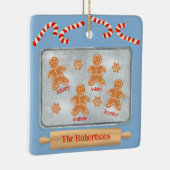 Ornement En Céramique Gingerbread Cookies Famille de quatre (Droite)
