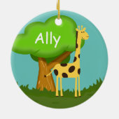 Ornement En Céramique Girafe mignonne (Dos)