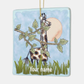 Ornement En Céramique Girafe qui se cache (Gauche)