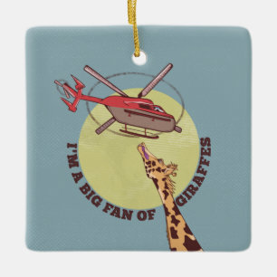 Ornement En Céramique Giraffe
