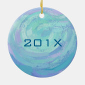 Ornement En Céramique Giraffe maman et bébé (Dos)