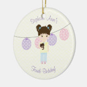 Ornement En Céramique Glamping Sleepover Party (Gauche)