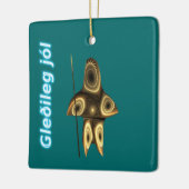 Ornement En Céramique Gleðileg jól - Chasseur inuit fragile (Gauche)