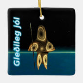 Ornement En Céramique Gleðileg jól - Chasseur inuit fragile (Devant)