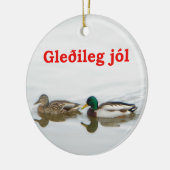 Ornement En Céramique Gleðileg jól - Mallards (Gauche)