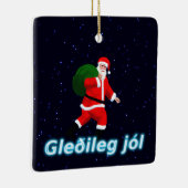 Ornement En Céramique Gleðileg jól - Père Noël (Droite)