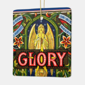Ornement En Céramique Gloire à Dieu au plus haut... Carré (Gauche)