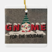 ORNEMENT EN CÉRAMIQUE **GNOME POUR LES VACANCES** (Devant)