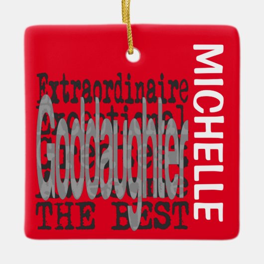 ORNEMENT EN CÉRAMIQUE GODDAUGHTER (Devant)