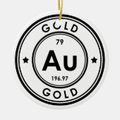 Ornement en céramique Gold Element (Devant)