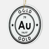 Ornement en céramique Gold Element (Gauche)