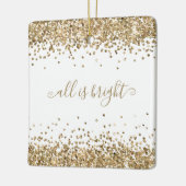 Ornement En Céramique Gold Parties scintillant Borders All Is Bright Nam (Gauche)