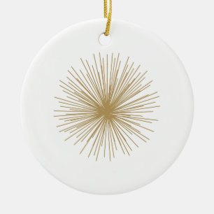 Ornement En Céramique Gold Spoutnik Starburst