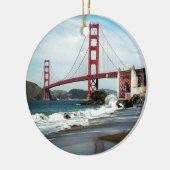 Ornement En Céramique Golden gate bridge San Francisco CA (Gauche)