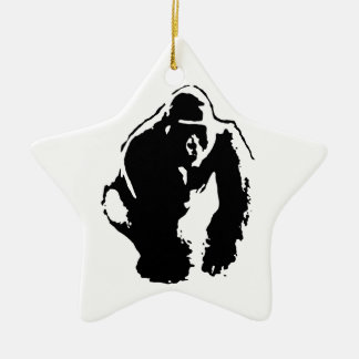 Ornement En Céramique Gorilla Pop Art