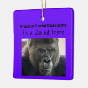 Ornement En Céramique Gorillas in the Midst Corona Riot by Funnycomb