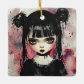 Ornement En Céramique Goth Girl (Devant)