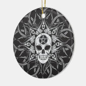 Ornement En Céramique Goth Skull (Gauche)