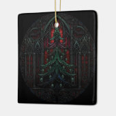 Ornement En Céramique Gothic Christmas Tree Skulls (Gauche)