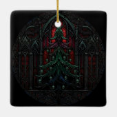 Ornement En Céramique Gothic Christmas Tree Skulls (Dos)