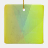 Ornement En Céramique Gradation géométrique jaune moderne (Dos)