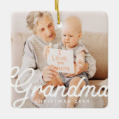 Ornement En Céramique Grand-mère chic moderne Noël (Devant)