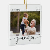 Ornement En Céramique Grand-père Keepsaké de Noël moderne (Droite)