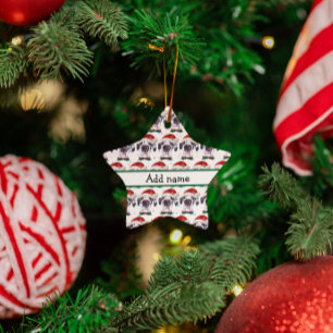 Ornement En Céramique Grands Danois Race de Chien Étoiles de Noël