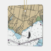 Ornement En Céramique Graphique Bellport NY (Gauche)