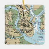 Ornement En Céramique Graphique Charleston SC (Devant)