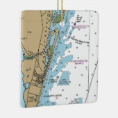 Ornement En Céramique Graphique CN de Carolina Beach (Droite)