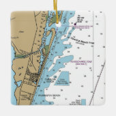 Ornement En Céramique Graphique CN de Carolina Beach (Devant)