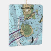 Ornement En Céramique Graphique de Cape Charles Virginia (Droite)