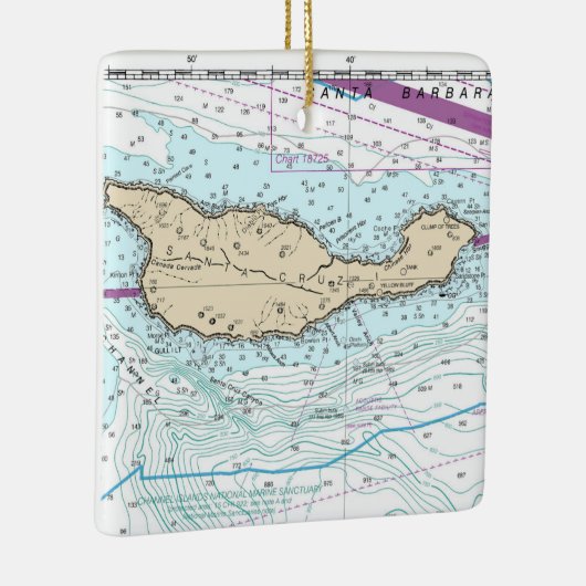 Ornement En Céramique Graphique des îles père Noël Cruz (Droite)