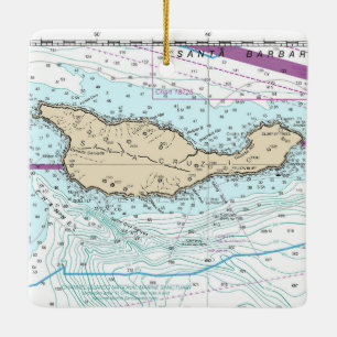Ornement En Céramique Graphique des îles père Noël Cruz