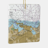 Ornement En Céramique Graphique Porto Rico San Juan (Droite)