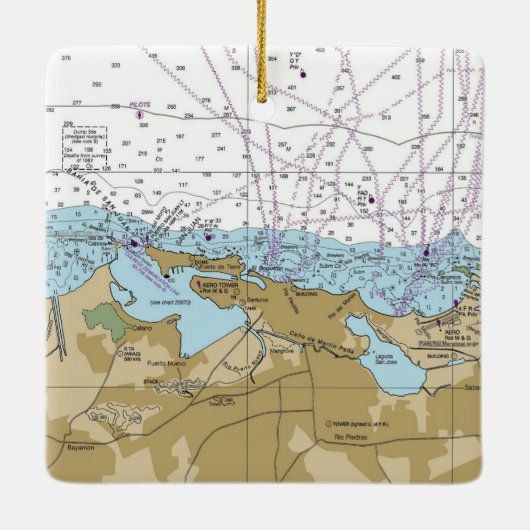 Ornement En Céramique Graphique Porto Rico San Juan (Dos)