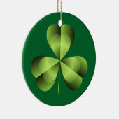 Ornement En Céramique Graphique shamrock à trois feuilles (Droite)