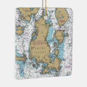 Ornement En Céramique Graphique WA de l'île de Lopez (Droite)