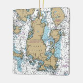 Ornement En Céramique Graphique WA de l'île de Lopez (Gauche)