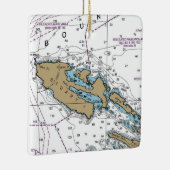 Ornement En Céramique Graphique WA de Stuart Island (Droite)